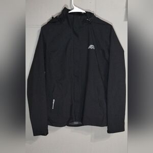 OTU Men's Black Outdoors and Leisure Waterproof Breathable Hoodie Zipper